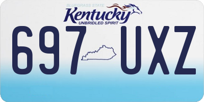 KY license plate 697UXZ