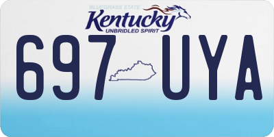 KY license plate 697UYA