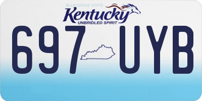 KY license plate 697UYB