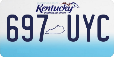 KY license plate 697UYC