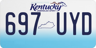 KY license plate 697UYD