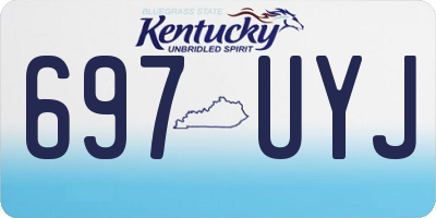 KY license plate 697UYJ