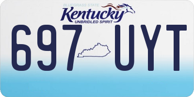 KY license plate 697UYT