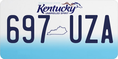 KY license plate 697UZA