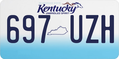 KY license plate 697UZH