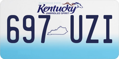 KY license plate 697UZI