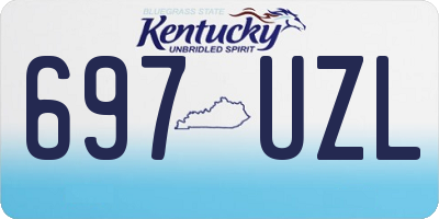KY license plate 697UZL