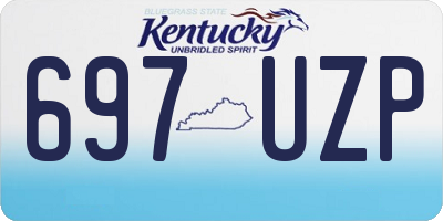KY license plate 697UZP
