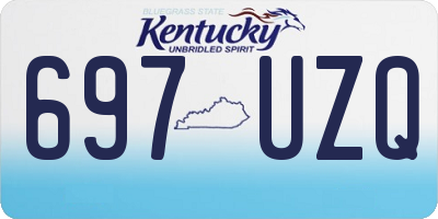 KY license plate 697UZQ