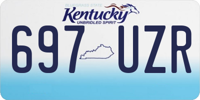 KY license plate 697UZR