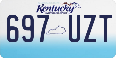 KY license plate 697UZT