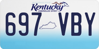 KY license plate 697VBY