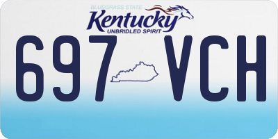 KY license plate 697VCH