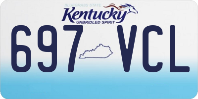 KY license plate 697VCL