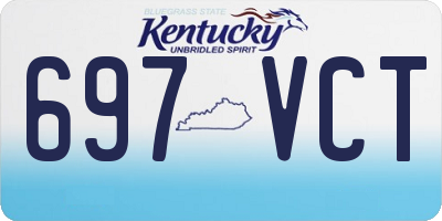 KY license plate 697VCT