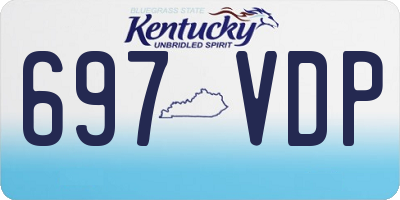 KY license plate 697VDP