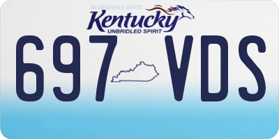 KY license plate 697VDS