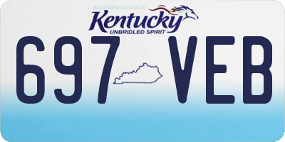 KY license plate 697VEB