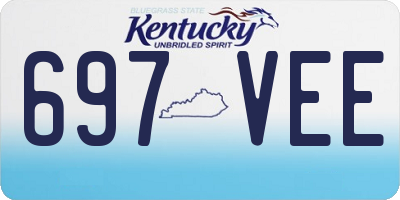 KY license plate 697VEE