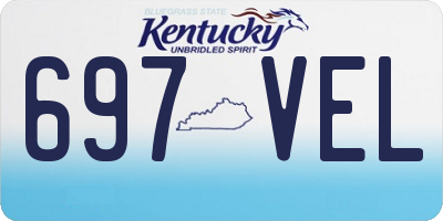 KY license plate 697VEL