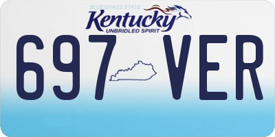 KY license plate 697VER