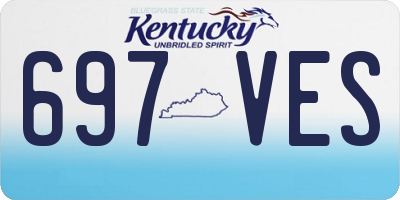 KY license plate 697VES