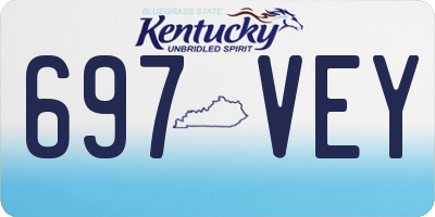 KY license plate 697VEY