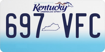 KY license plate 697VFC
