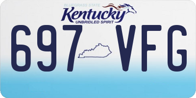 KY license plate 697VFG