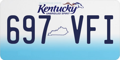 KY license plate 697VFI