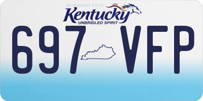 KY license plate 697VFP