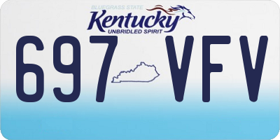 KY license plate 697VFV