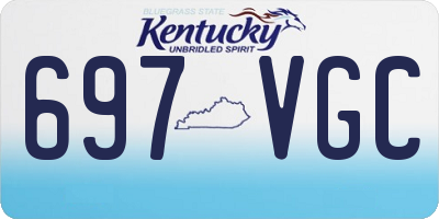 KY license plate 697VGC