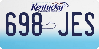 KY license plate 698JES