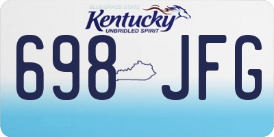 KY license plate 698JFG