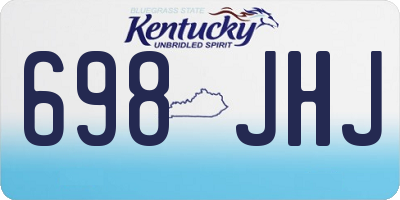KY license plate 698JHJ