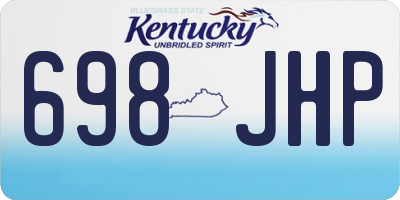KY license plate 698JHP