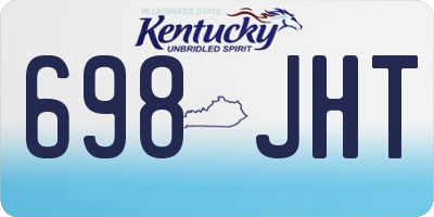 KY license plate 698JHT