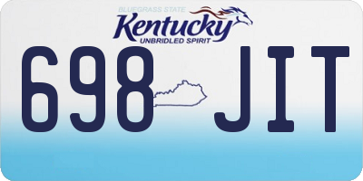 KY license plate 698JIT