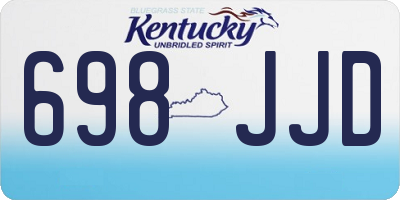 KY license plate 698JJD