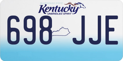 KY license plate 698JJE
