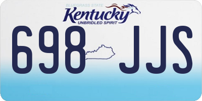 KY license plate 698JJS