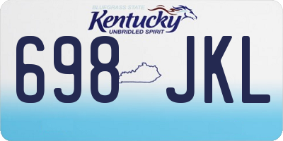 KY license plate 698JKL