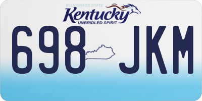 KY license plate 698JKM