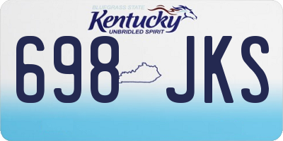 KY license plate 698JKS