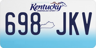 KY license plate 698JKV