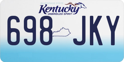 KY license plate 698JKY