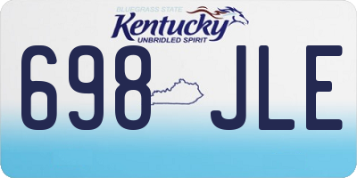 KY license plate 698JLE