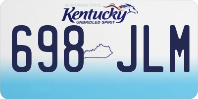 KY license plate 698JLM