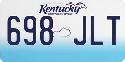 KY license plate 698JLT